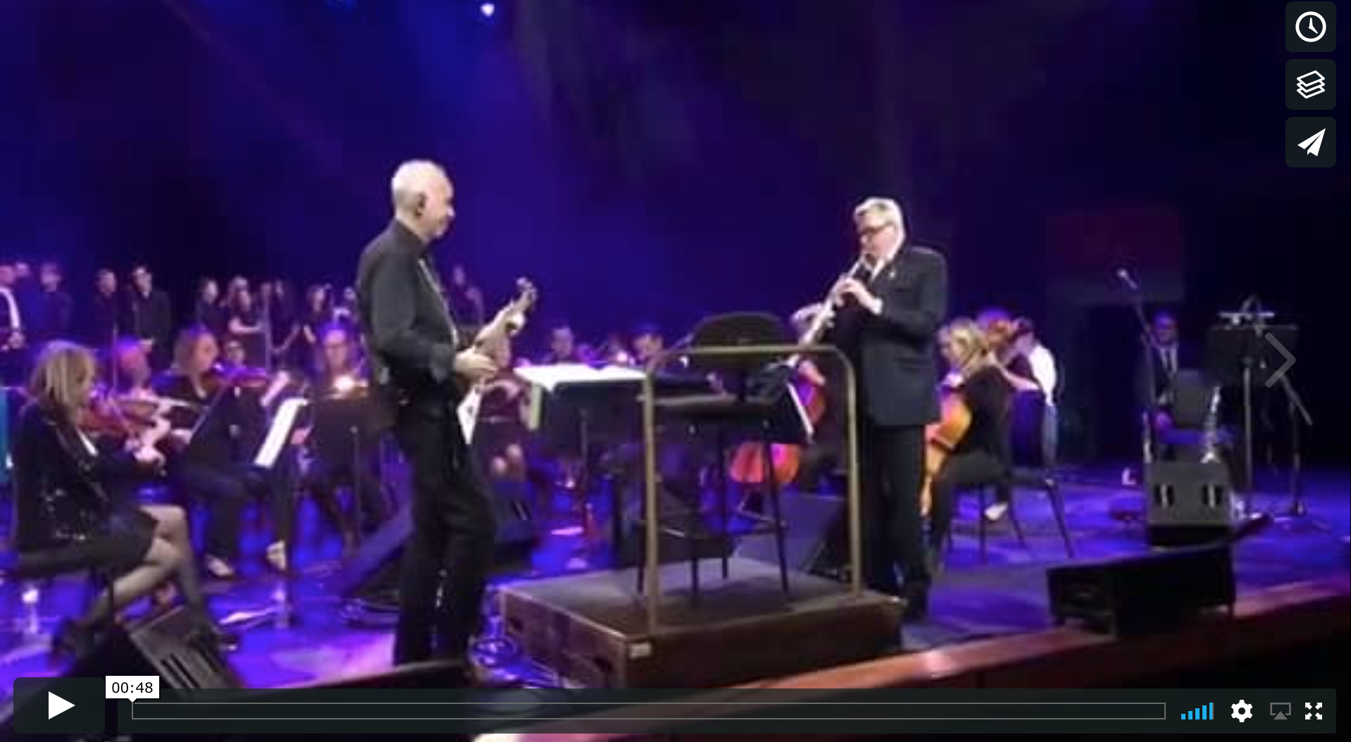 Phil plays at QEH with Andy Mackay